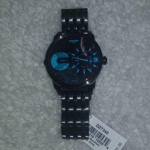 Diesel Mini Daddy Black Stainless Steel Watch